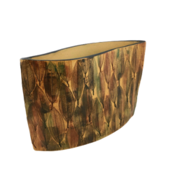 Vaso Reto com impressão de folhas